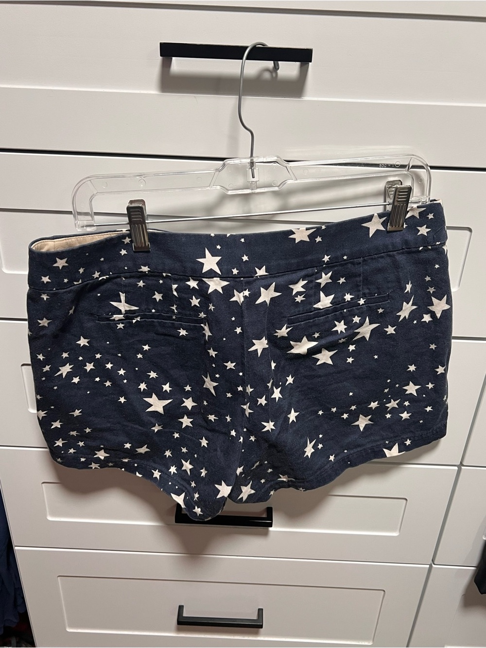 Women's Navy Star Print Shorts - Picture 6 of 8